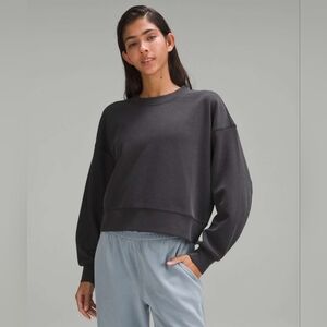 Lululemon Softstreme Perfectly Oversized Ribbed Cropped Crew